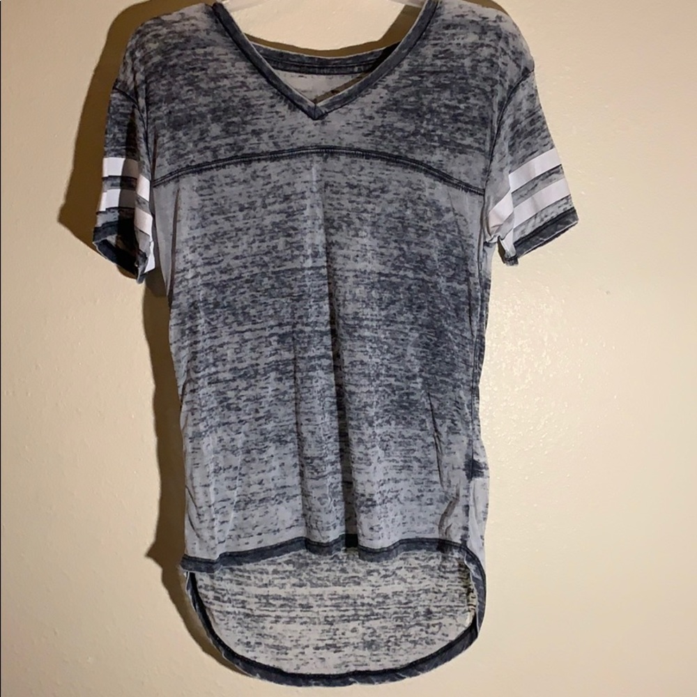 Grey and white t-shirt